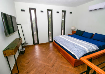 Villa Violeta, lugar de hospedaje, habitación Cozumel, el, cama king size, TV, Cozumel