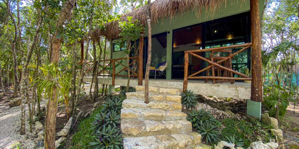 Villas Cozumel - Villa Jaguar, accommodation in Cozumel, exterior, nature, in front, plants, stairs, Cozumel
