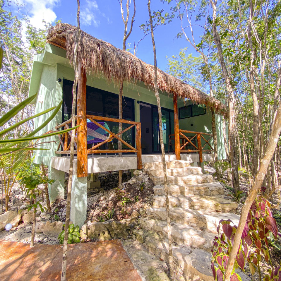 Villas Cozumel - Villa Venado, exterior, accommodation in Cozumel, nature, balcony, rustic, chairs, Cozumel