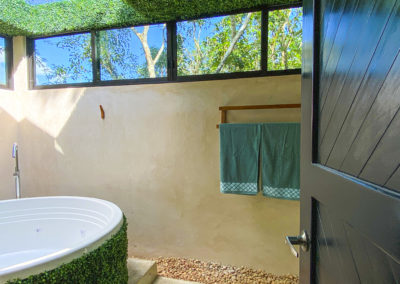 Villa Tortuga, alojamiento, rústico, baño, naturaleza, jacuzzi, toallas, Cozumel