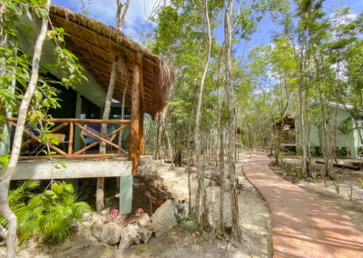 Villa Tortuga, naturaleza, exterior, costado, sillas, balcón, Cozumel