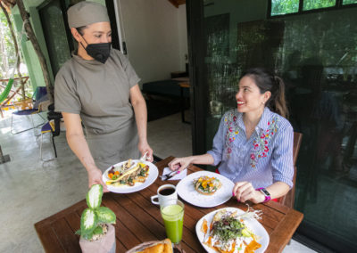 Villas Cozumel - La Caracola, cocina, alojamiento, desayuno, chef, fruta, café, natural, naturaleza, Cozumel
