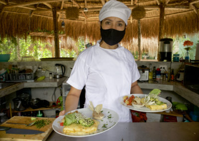 Villas Cozumel - La Caracola, desayuno, Cocina Contemporánea, Villas Zamná, Cozumel, Chef