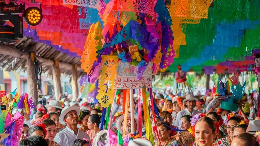 Local Celebration In Cozumel